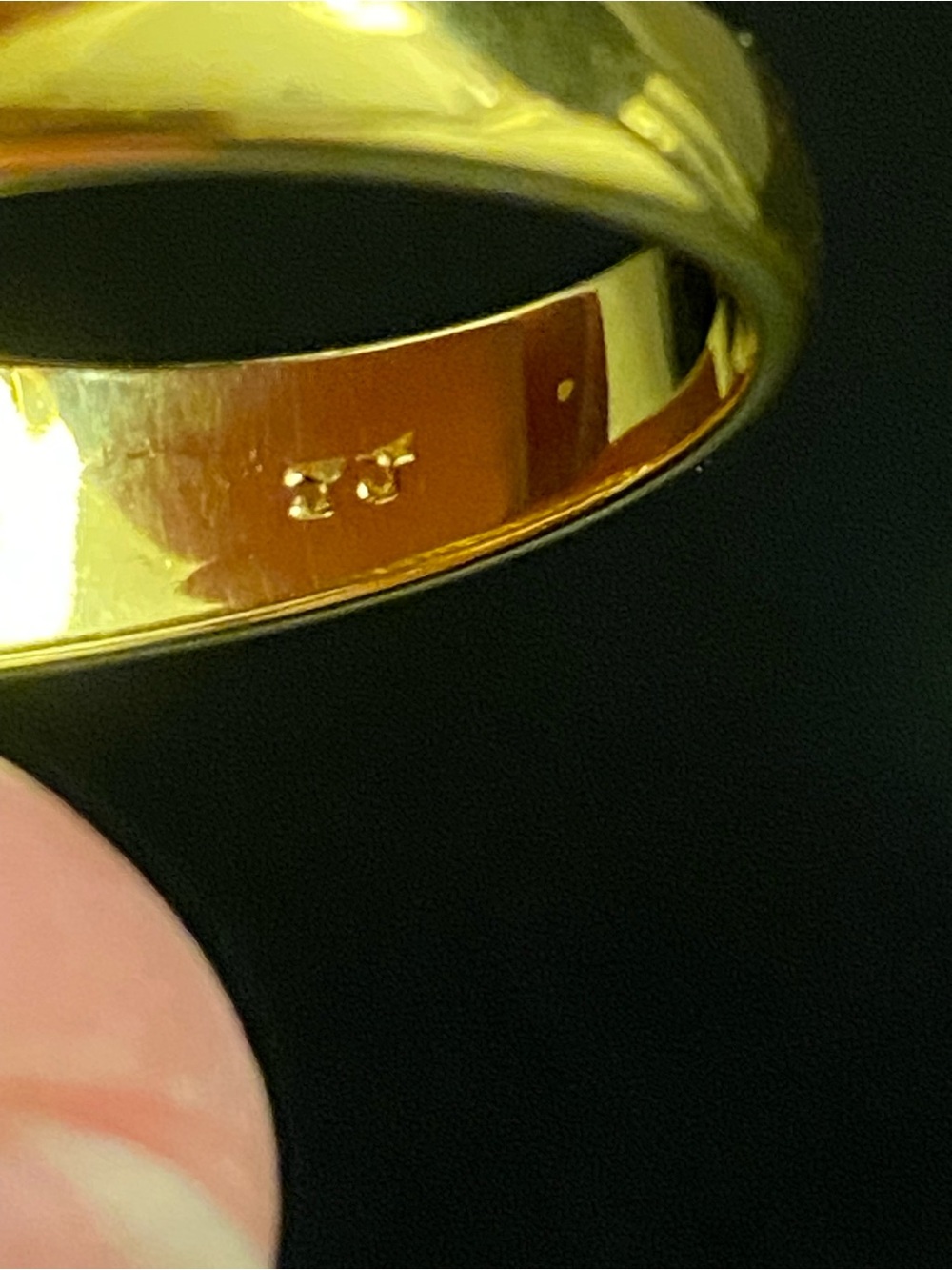 JJ Gold-Tone Suspended Crystal Wrap Ring Size 7 - Picture 3 of 10